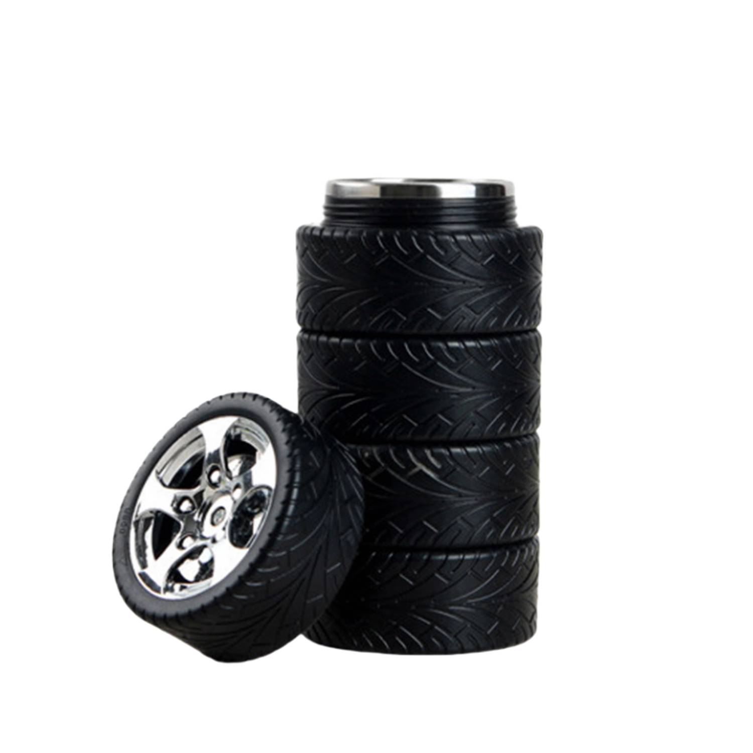 Business Gift Men 304 Stainles Steel Car Tire Coffee Tea Cup 3