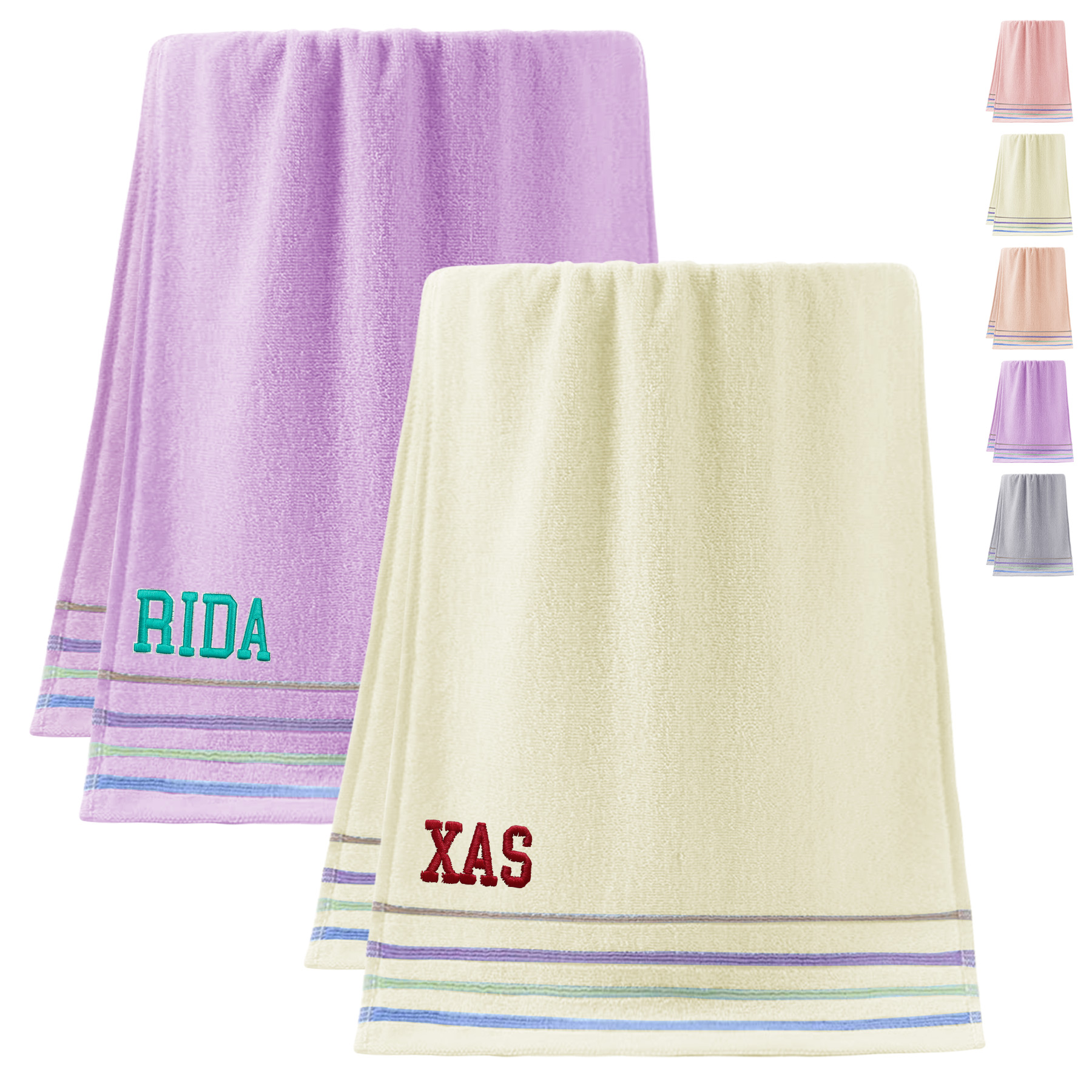 Embroidered Cotton Towel 1