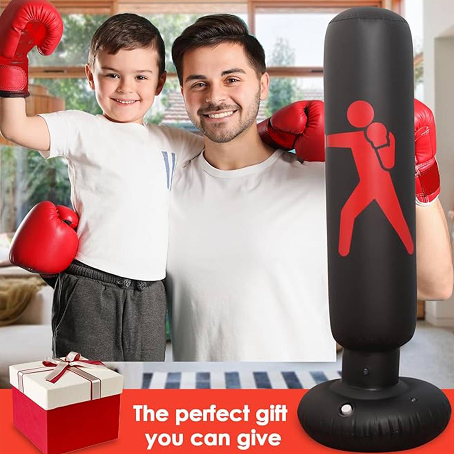 Custom Inflatable Standing Punch Bag Tumbler Boy 3