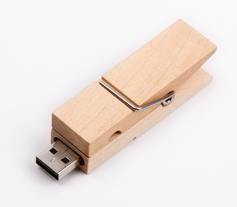 Clothespin Clip Style USB Flash Drive 6