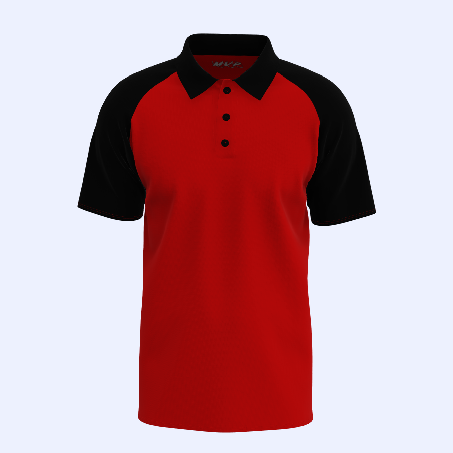 Raglan sleeve polo shirt 2