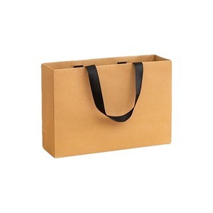 Medium Plain Natural Paper Bags 8.6" x 12.59" x 3.9" 4