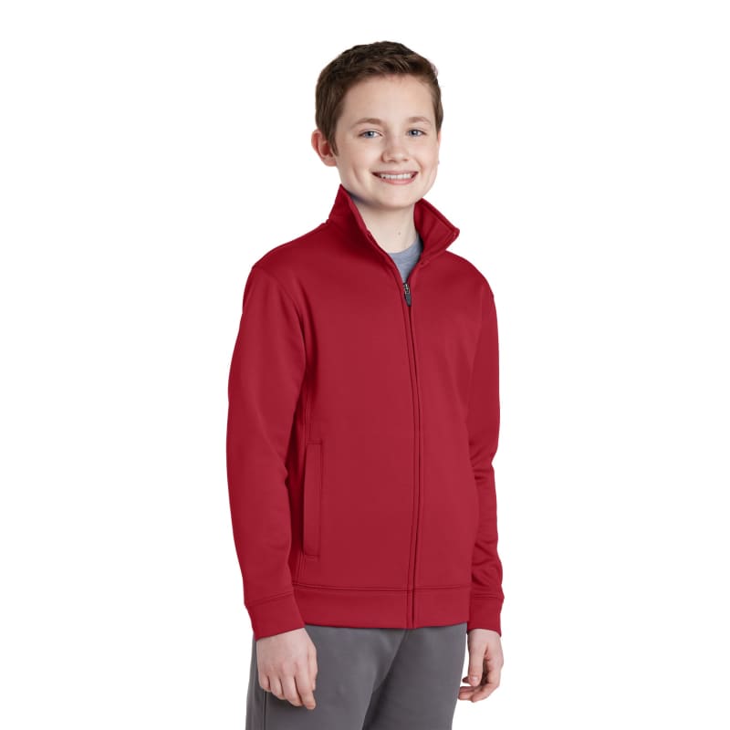 Sport-Tek Youth Sport-Wick Fleece Full-Zip Jacket. 31