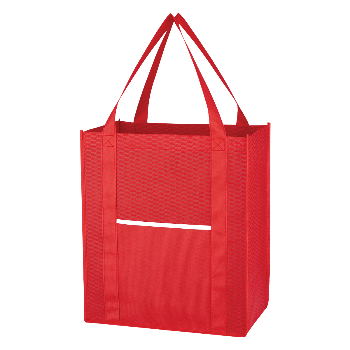 Non-Woven Wave Shopper Tote Bag 13