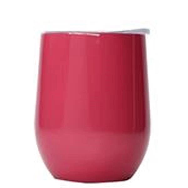Insulated Egg Shaped Drinking Mug 12Oz 9