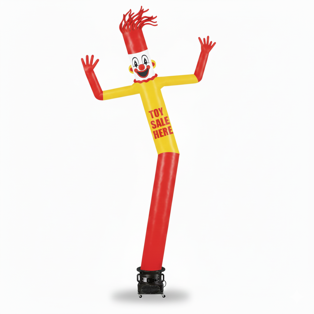 16'H Wacky Man™ Single-Leg Inflatable Dancer, Full-Digital Imprint 3