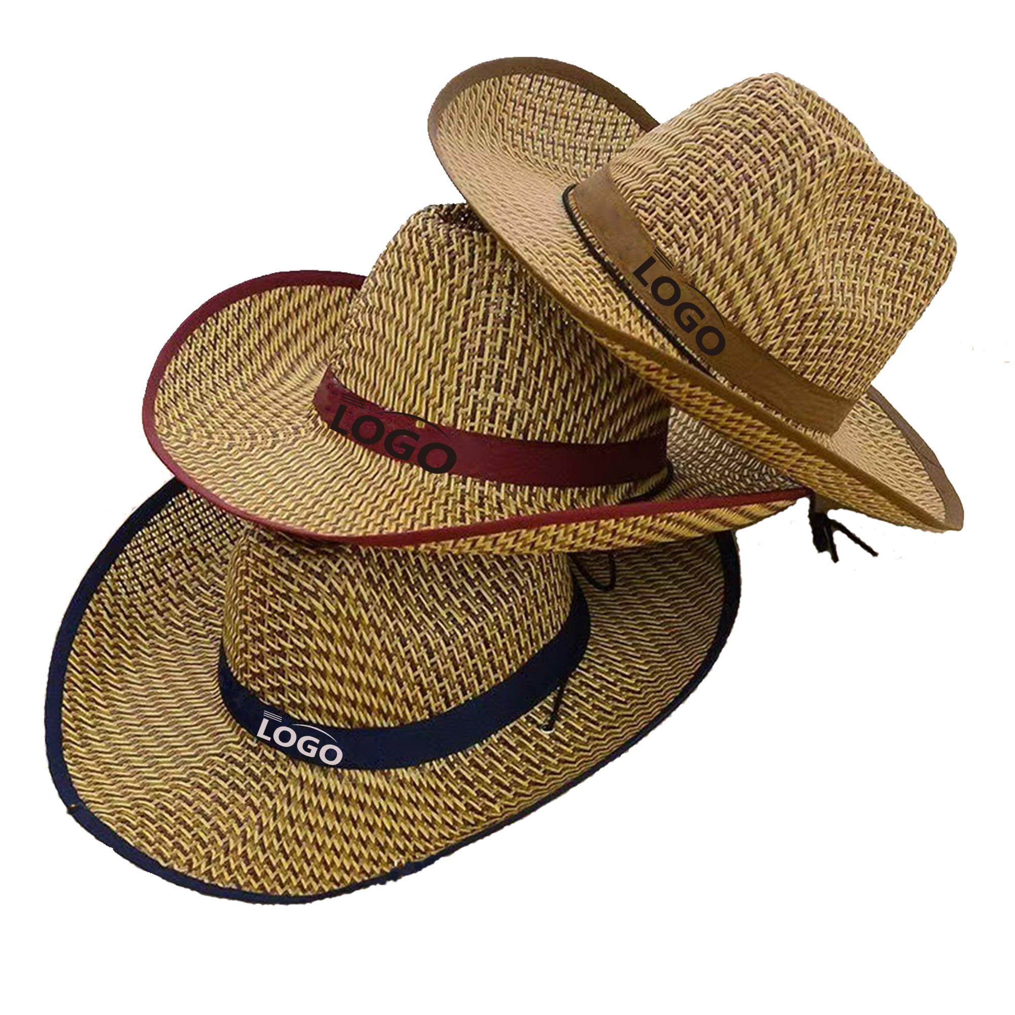 Natural Straw Fedora Hat Cowboy Hat 2