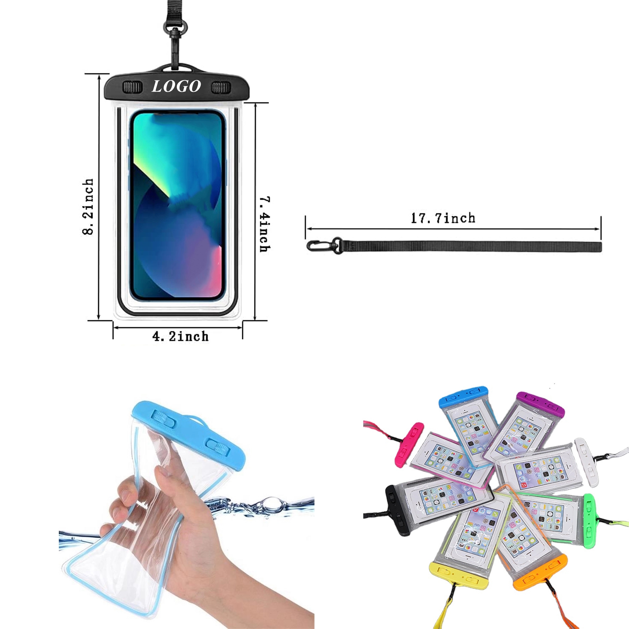 Underwater Clear Phone Case With Lanyard