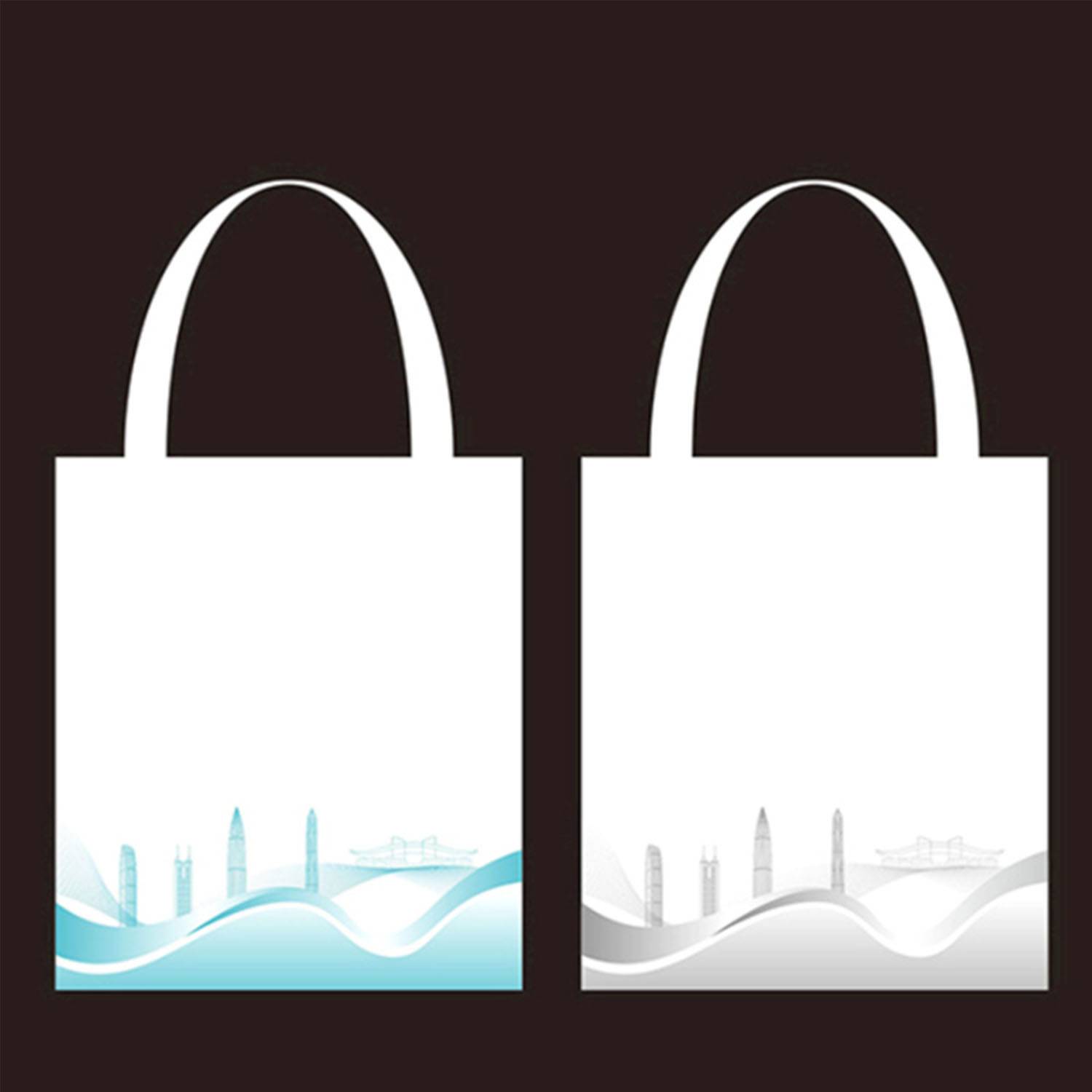 Canvas large capacity tote bag, custom tote bag with logo imprint 4