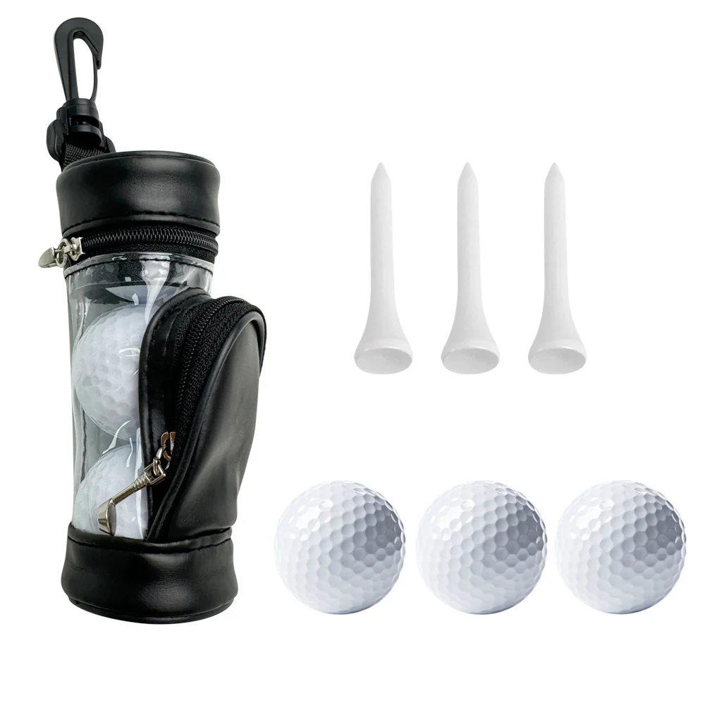 Golf Balls Wooden Tees With Case Set