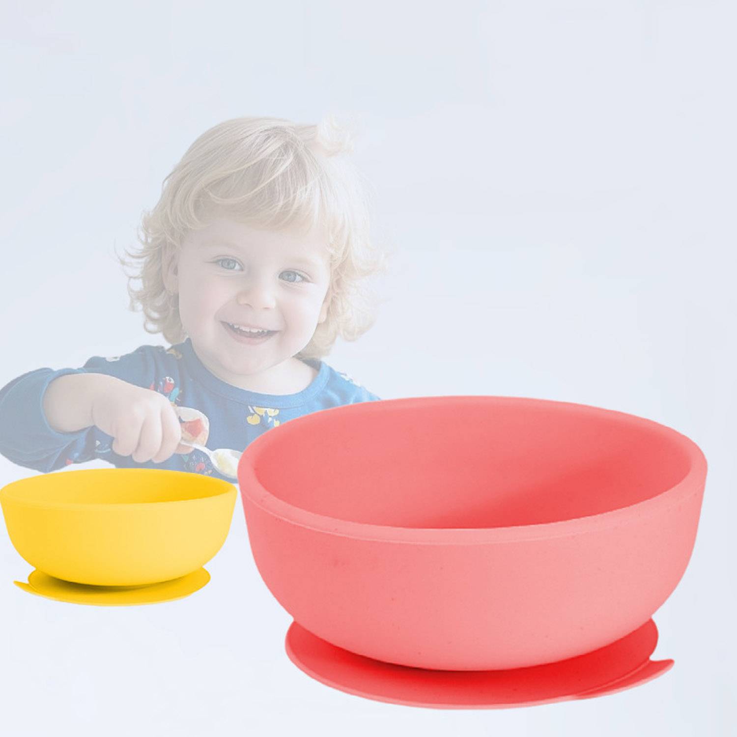 Baby Food Grade Silicone Suction Bowl 2