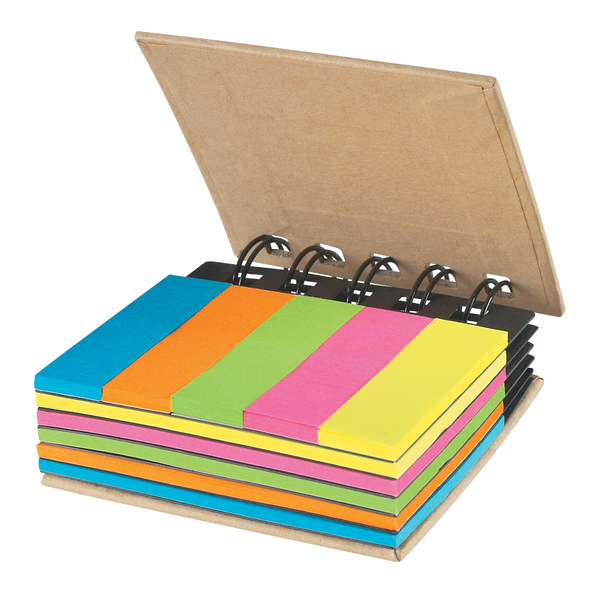 Spiral Book With Sticky Notes And Flags 5