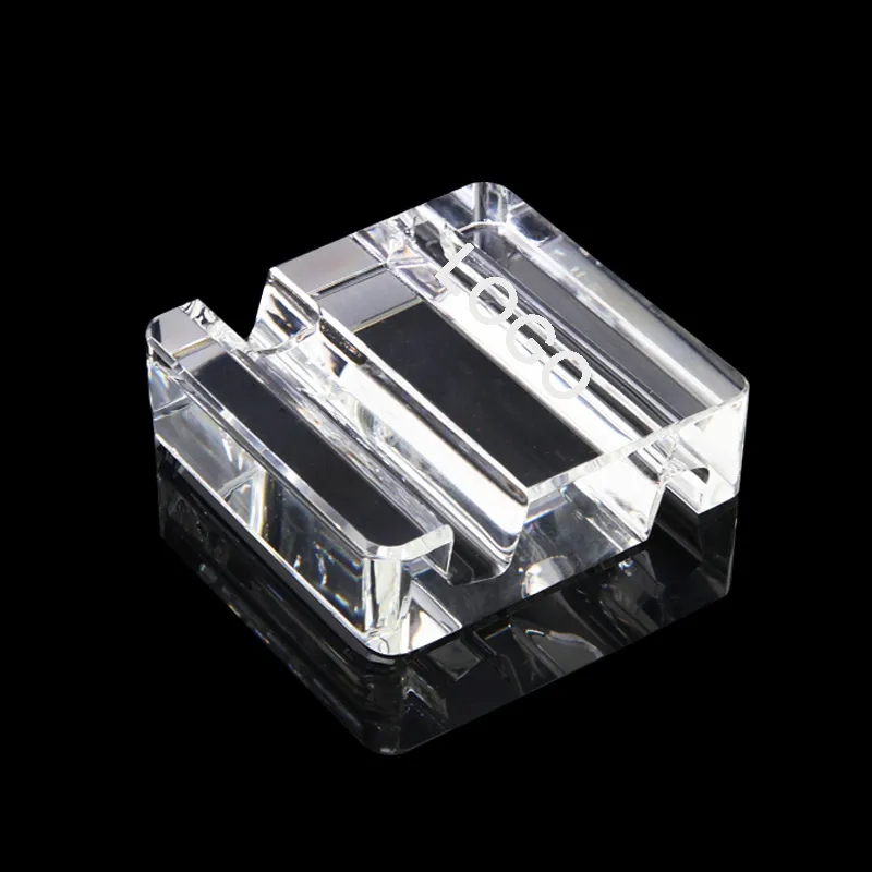 Square Crystal Phone Stand Paperweight 6