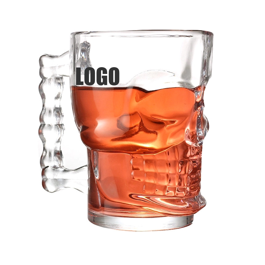 Custom 18 oz Skull Beer Mug 2