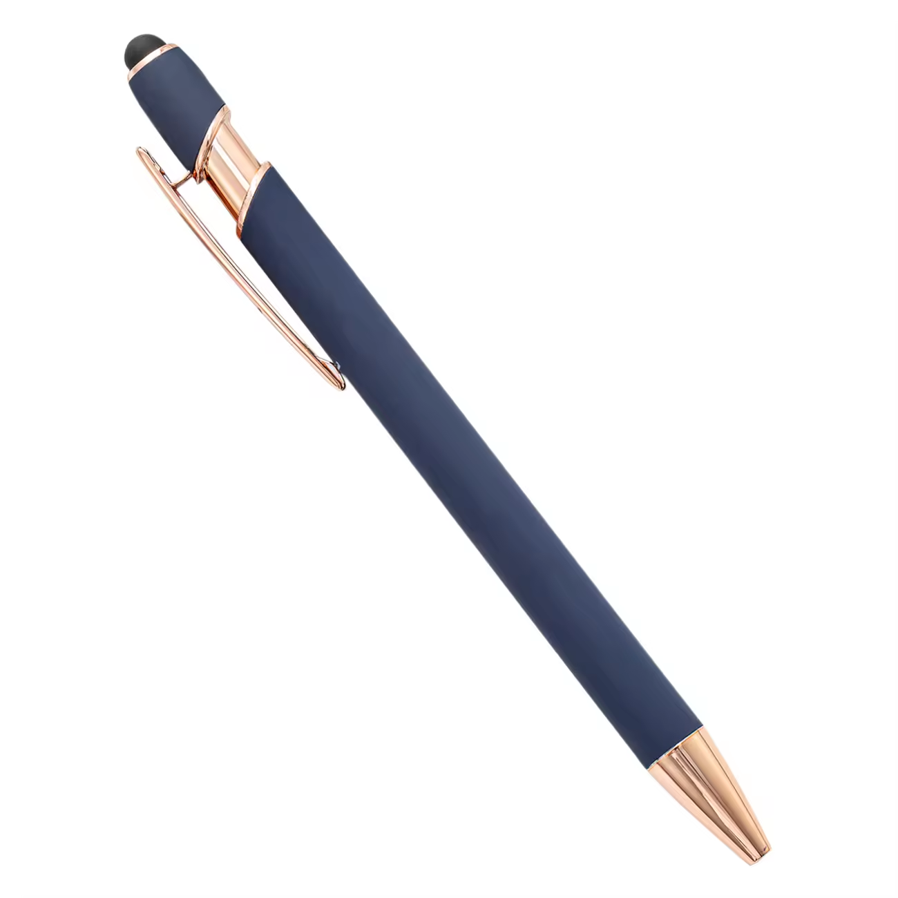 Rita Soft Touch Rubber Ballpoint pen with Stylus 16