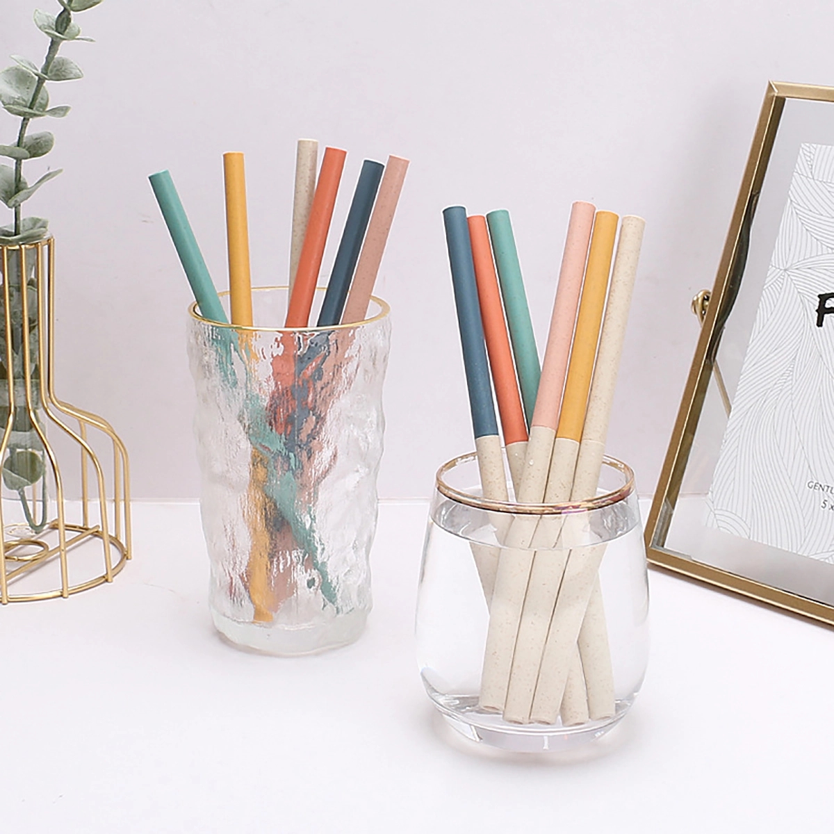 Reusable Detachable Wheat Straws 2