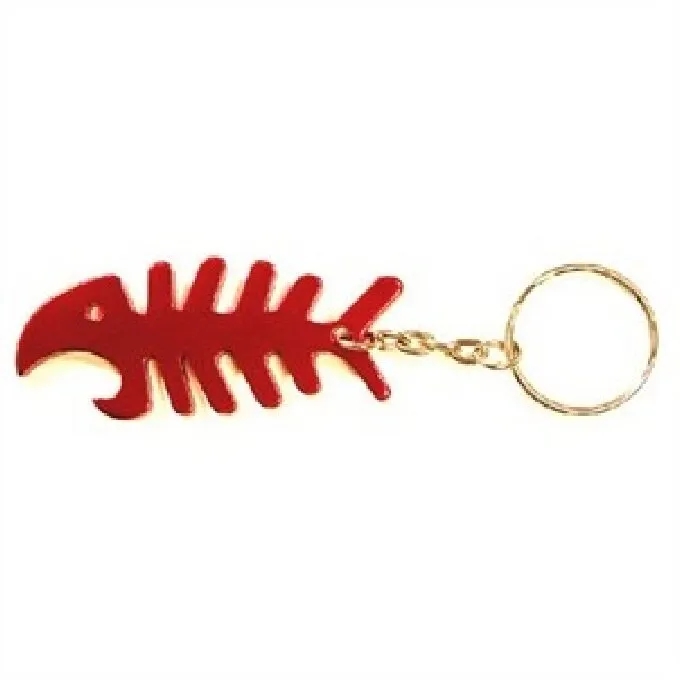 Fish Bone Shaped Metal Bottle Opener with Key Holder 6