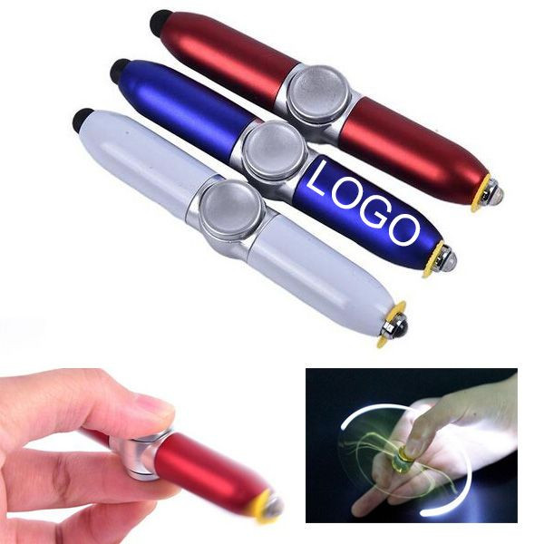 LED Light Stylus Pen Rotating Finger Top 1
