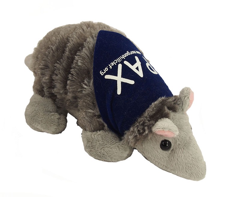 8" Armadillo with Bandana and One Color Imprint 2