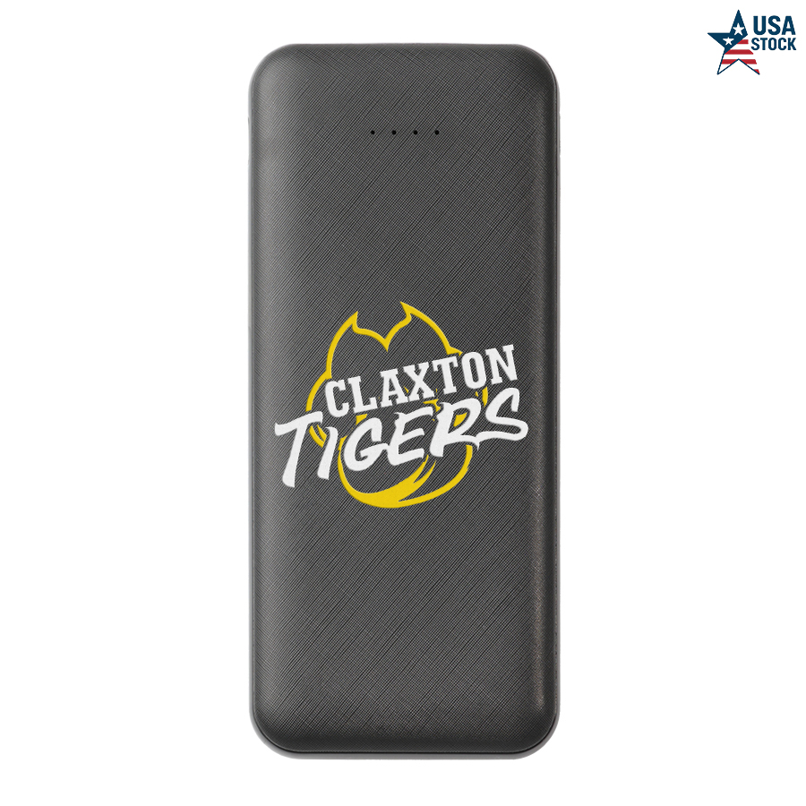 Slim Textured Power Bank with Multiple Ports 1