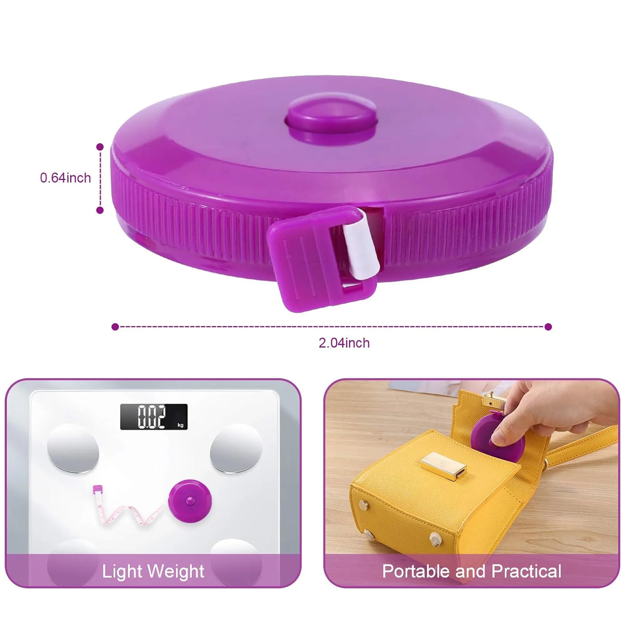 5ft Soft Retractable Measuring Tape 3