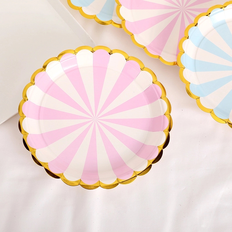 7" / 9" Disposable Party Picnic Salad Dessert Paper Plate 6