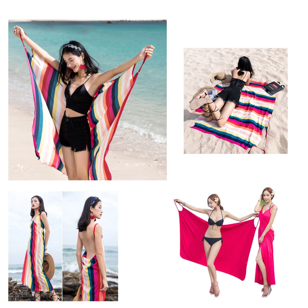 Beach Cover Up Wrap Dress 1