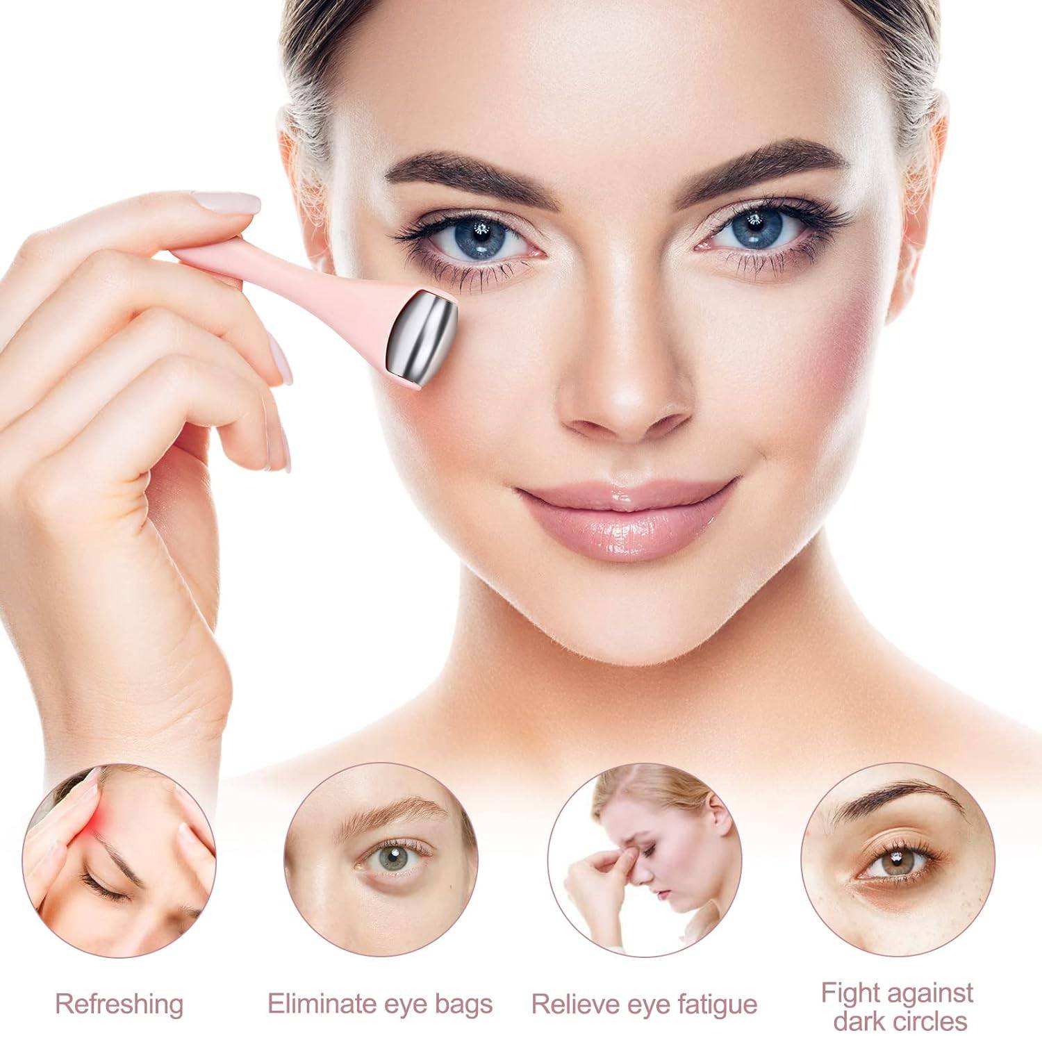 Stainless Steel Silicone Facial Roller 5