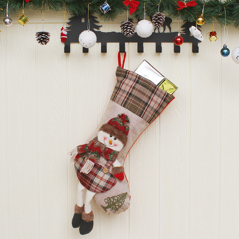 3 Piece Santa and Friends Christmas Stockings Set 2