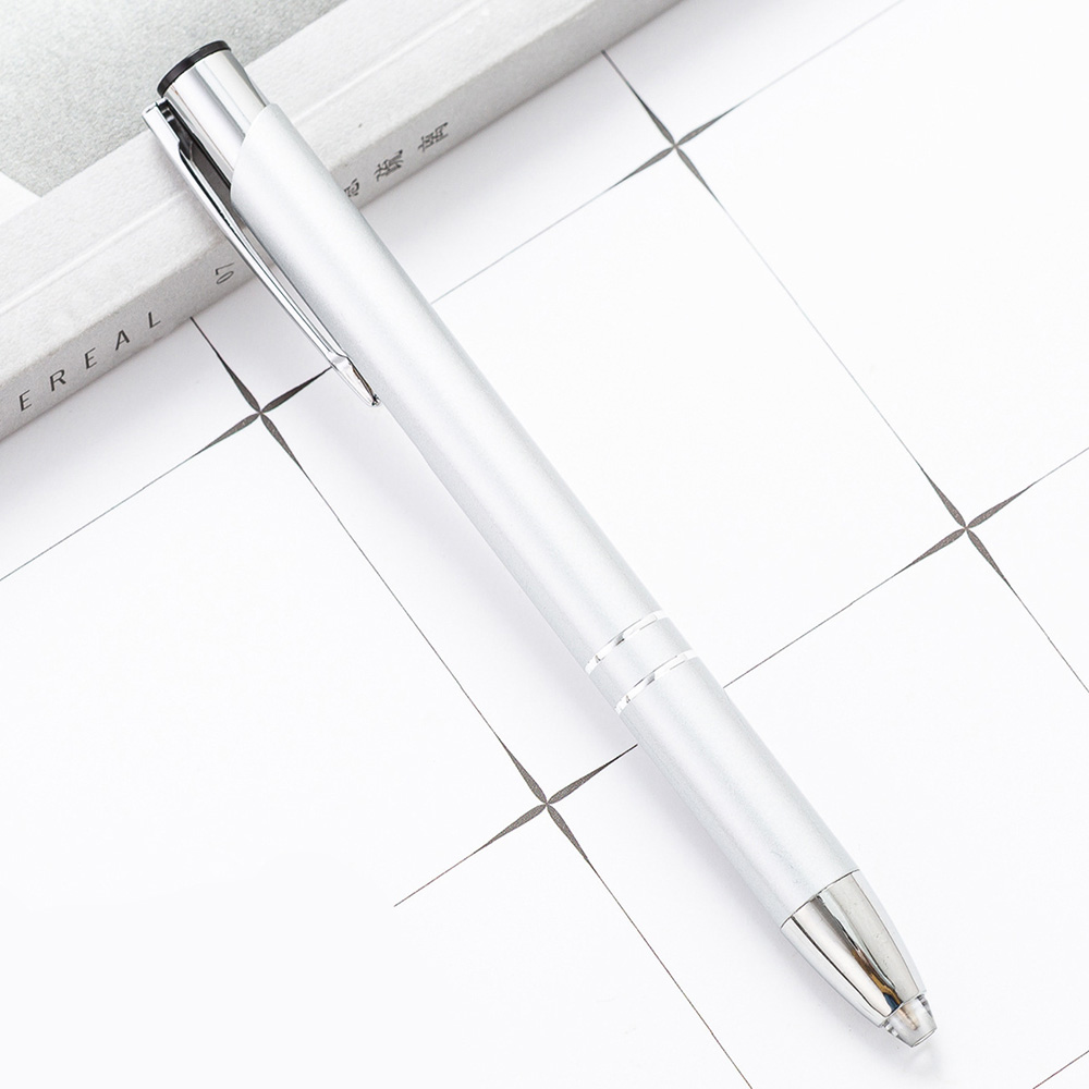 Multicolor Mental Ballpoint Pen with LED Light - Customized Logo 2