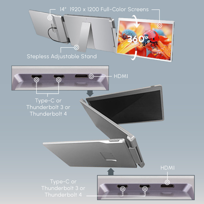 Laptop Trio Monitor Extender 7