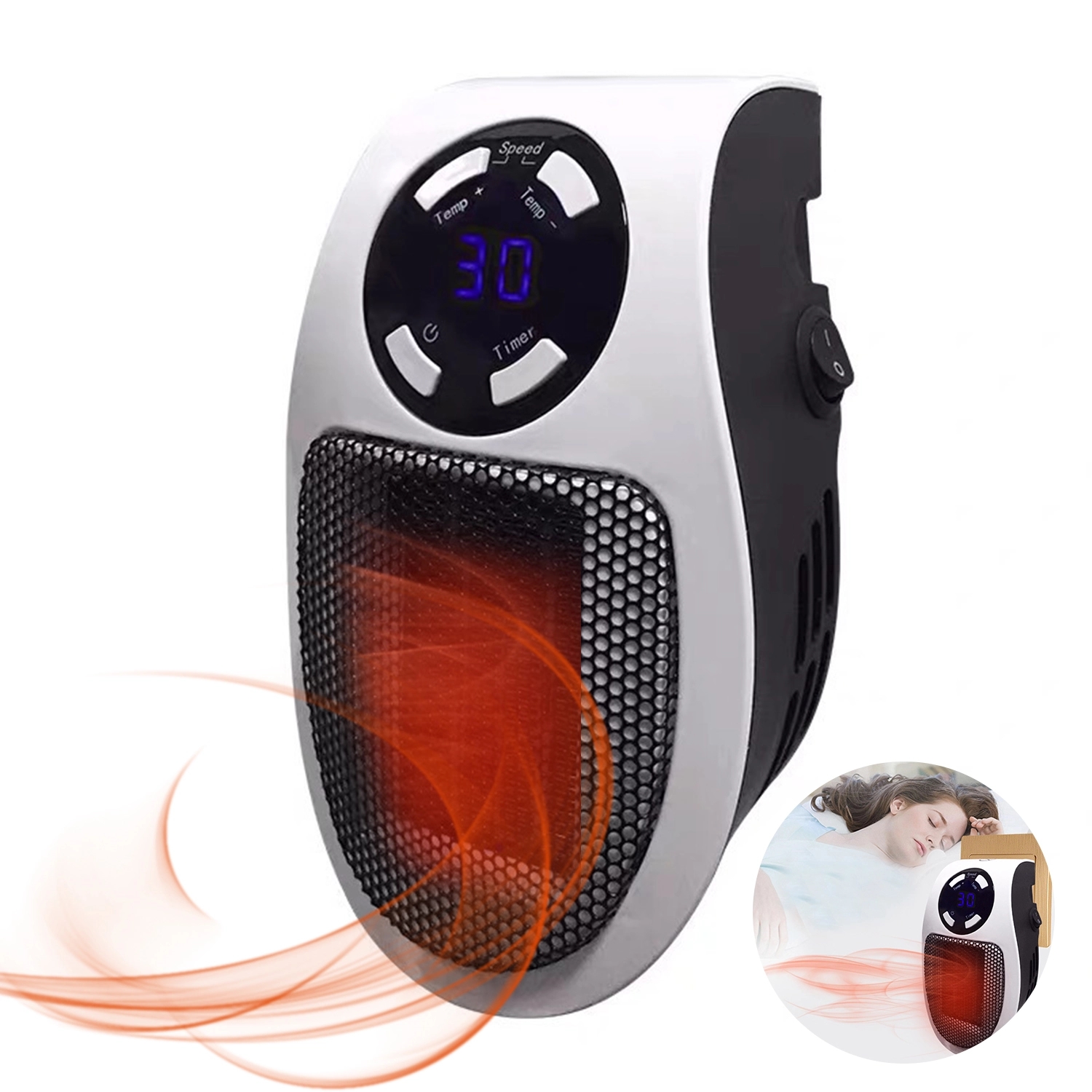 Small Electric Space Heaters Indoor With Thermostat 2
