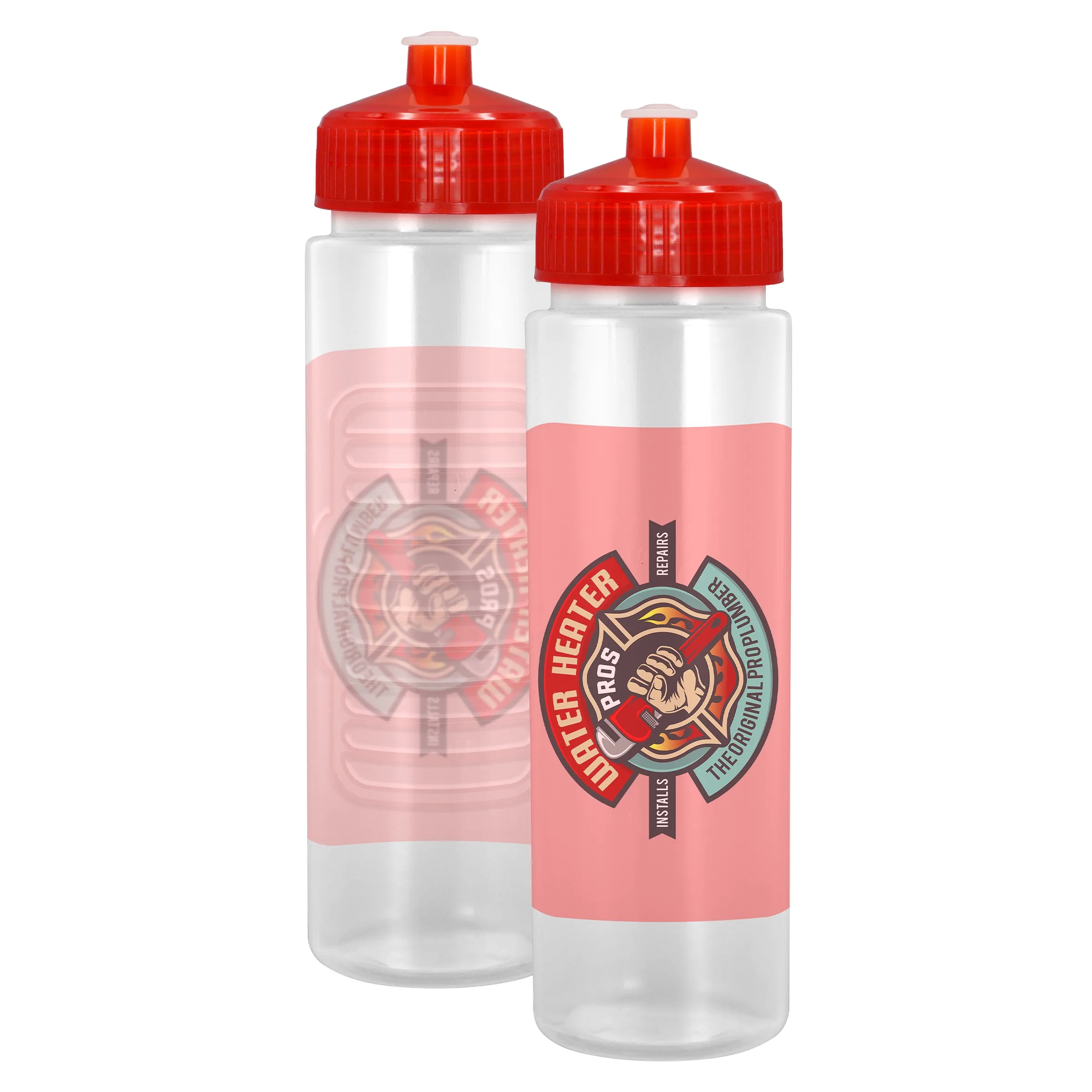 Sporty 24 oz. Full Color Debossed Bottle 12