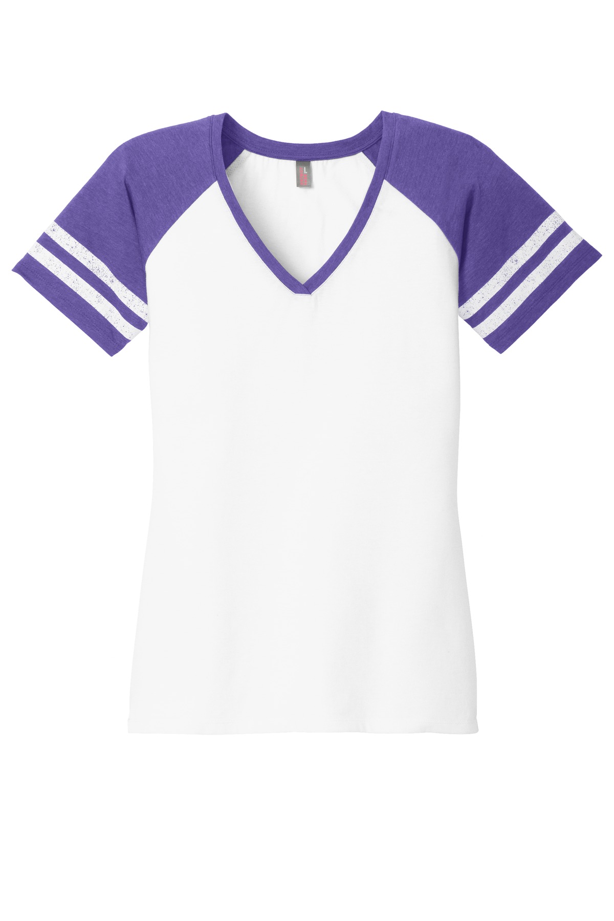 District Women's Game V-Neck Tee. DM476 2