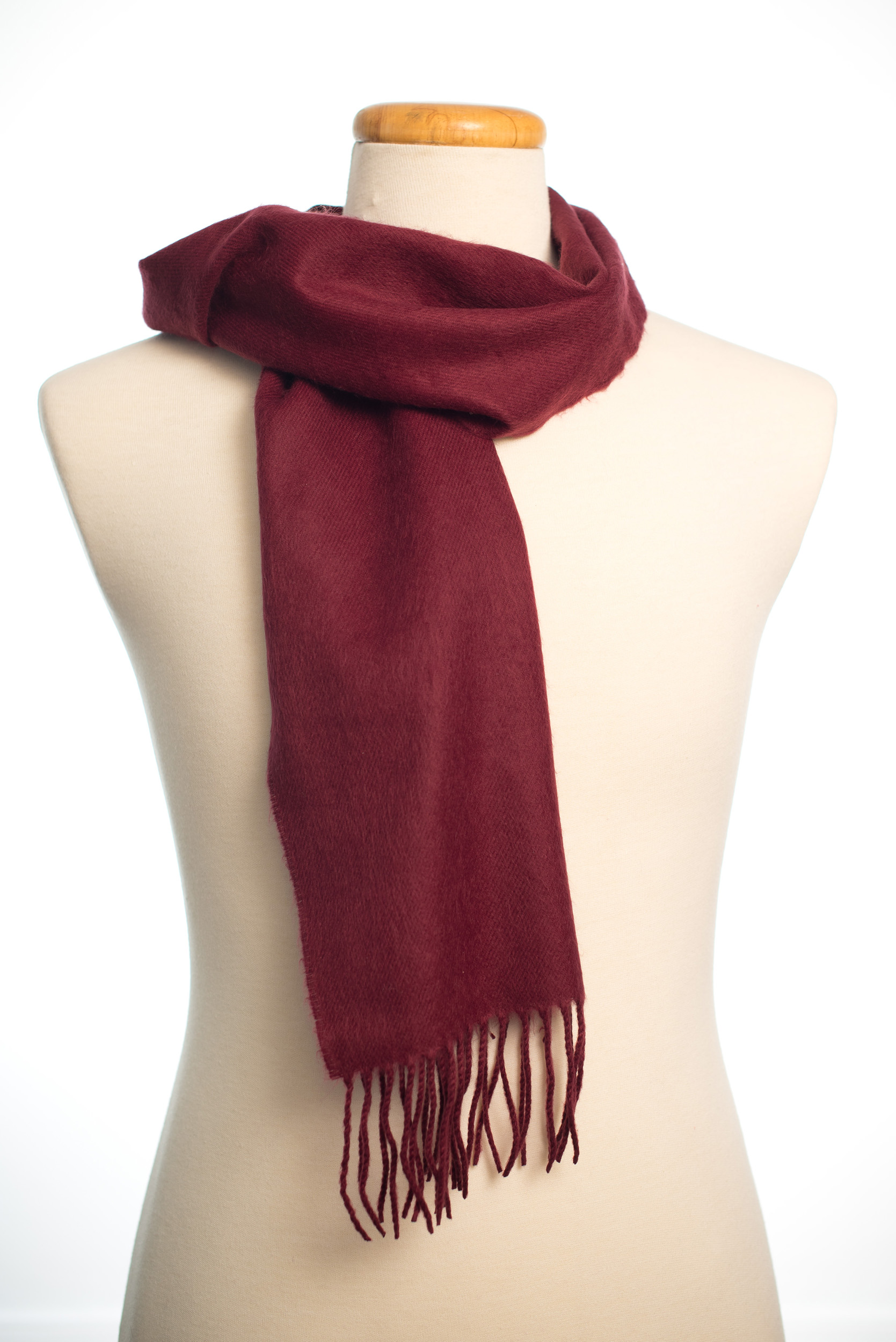 CLOSEOUT - Maroon Acrylic Scarf 2