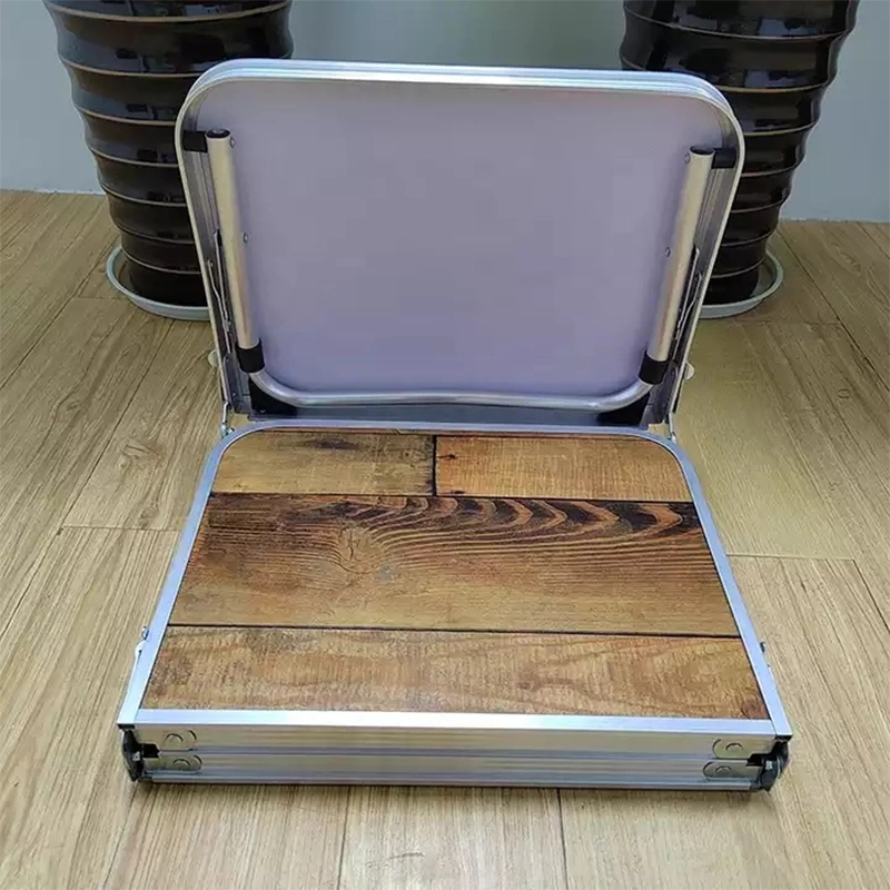 Basics Classic Tv Camping Folding Trays With Storage Rack 7