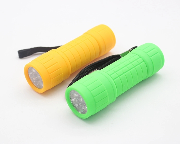 9 LED plastic bicycle torch and silicon belt 10