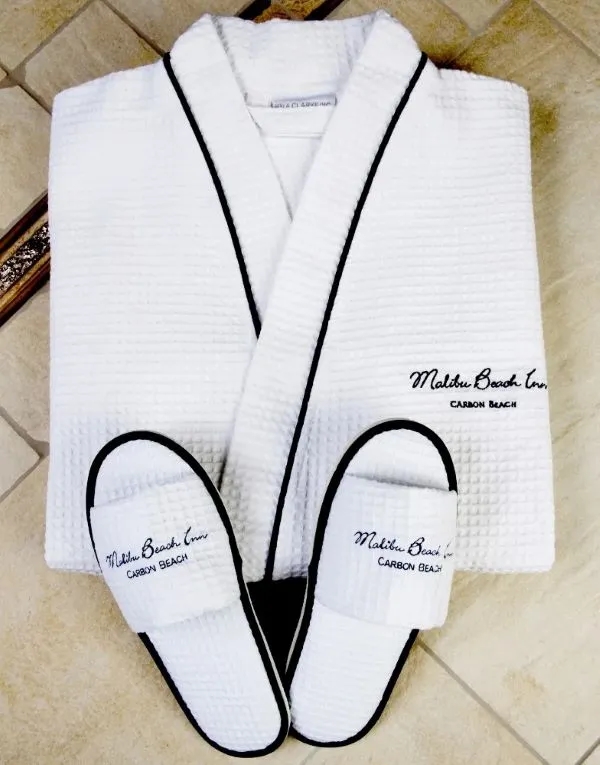 Custom Organic Cotton Hotel Bathrobe Set 6