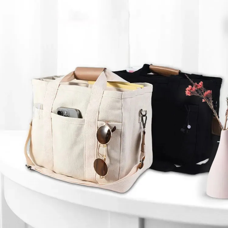 Custom Crossbody Canvas Tote Bag 6