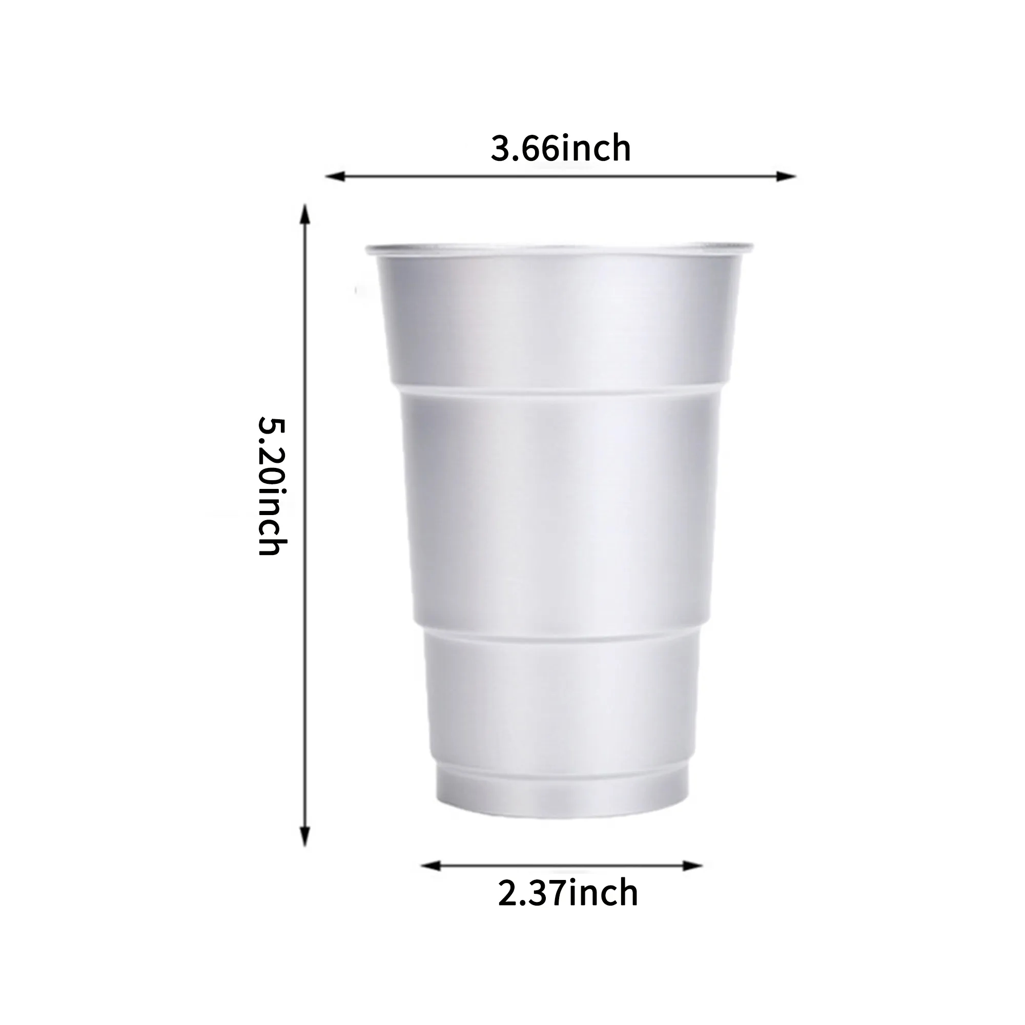 16 Oz Reusable Aluminum Beer Cup 6