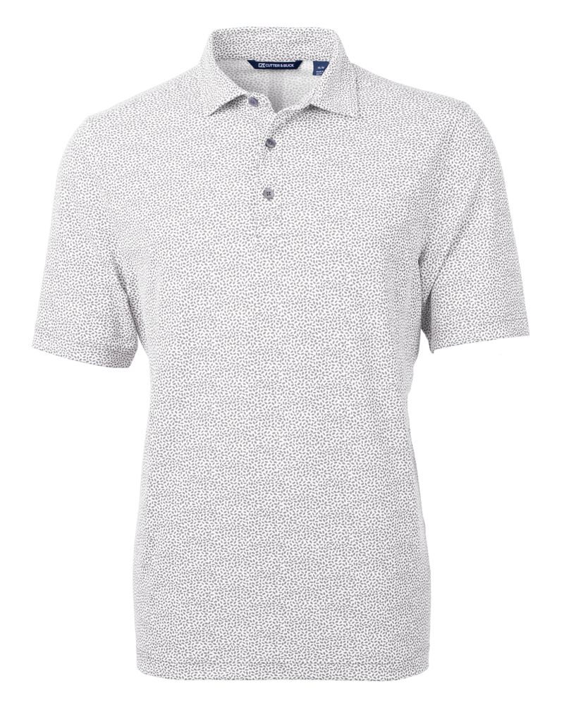 Cutter & Buck Virtue Recycled Botanical Print Featherlight Pique Mens  Polo 77