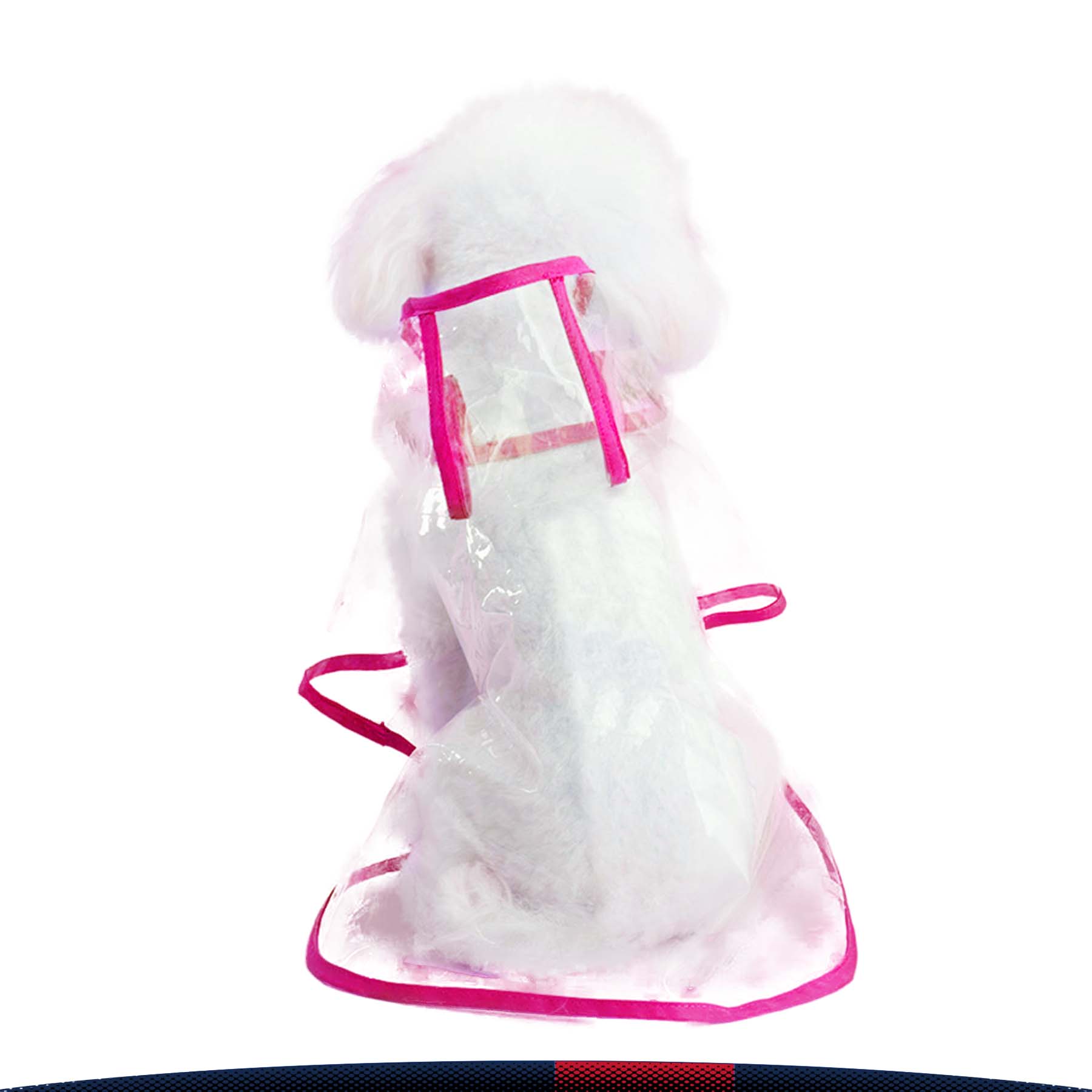 Clear Waterproof Pet Raincoat 7