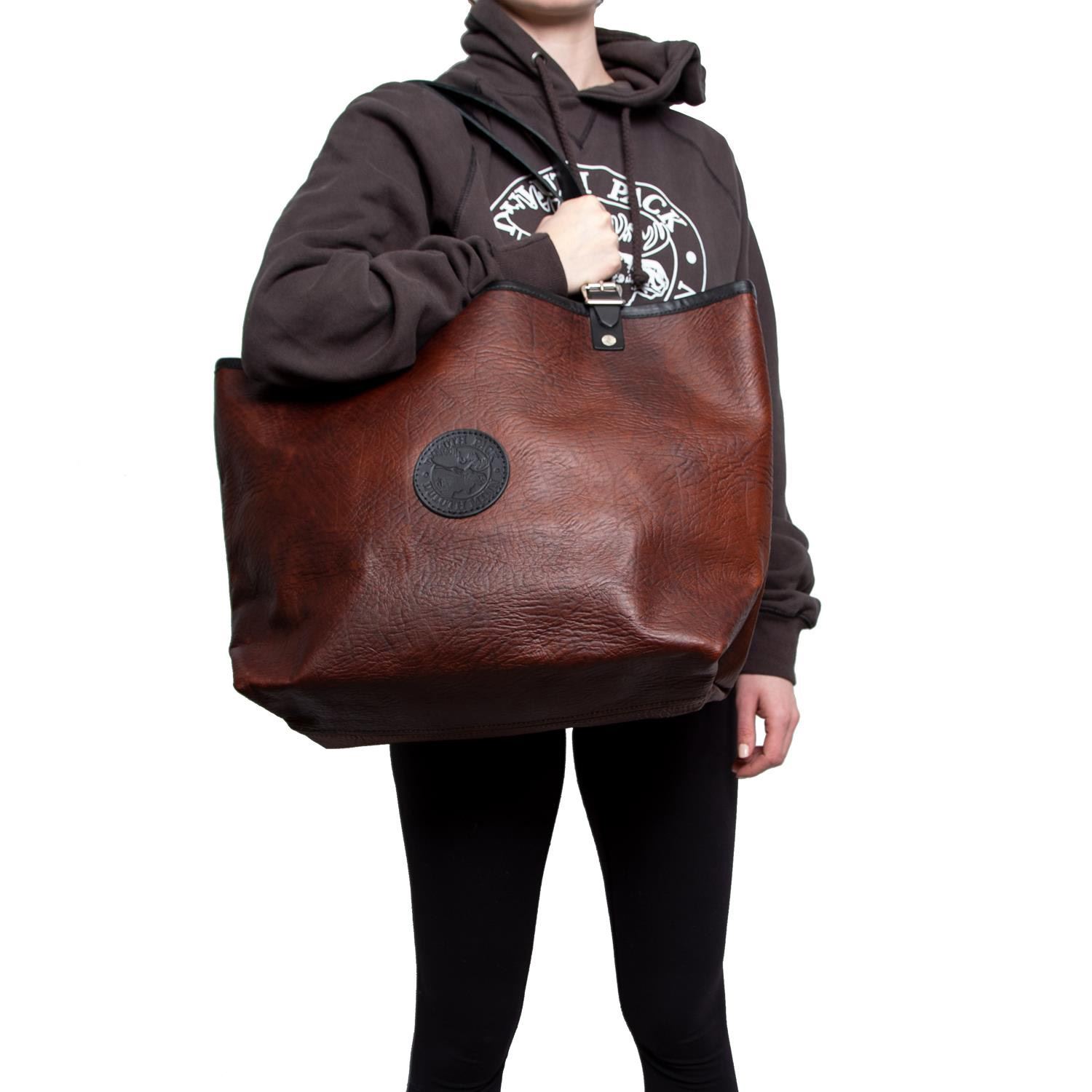 Duluth Pack™ Bison Leather Market Tote 4