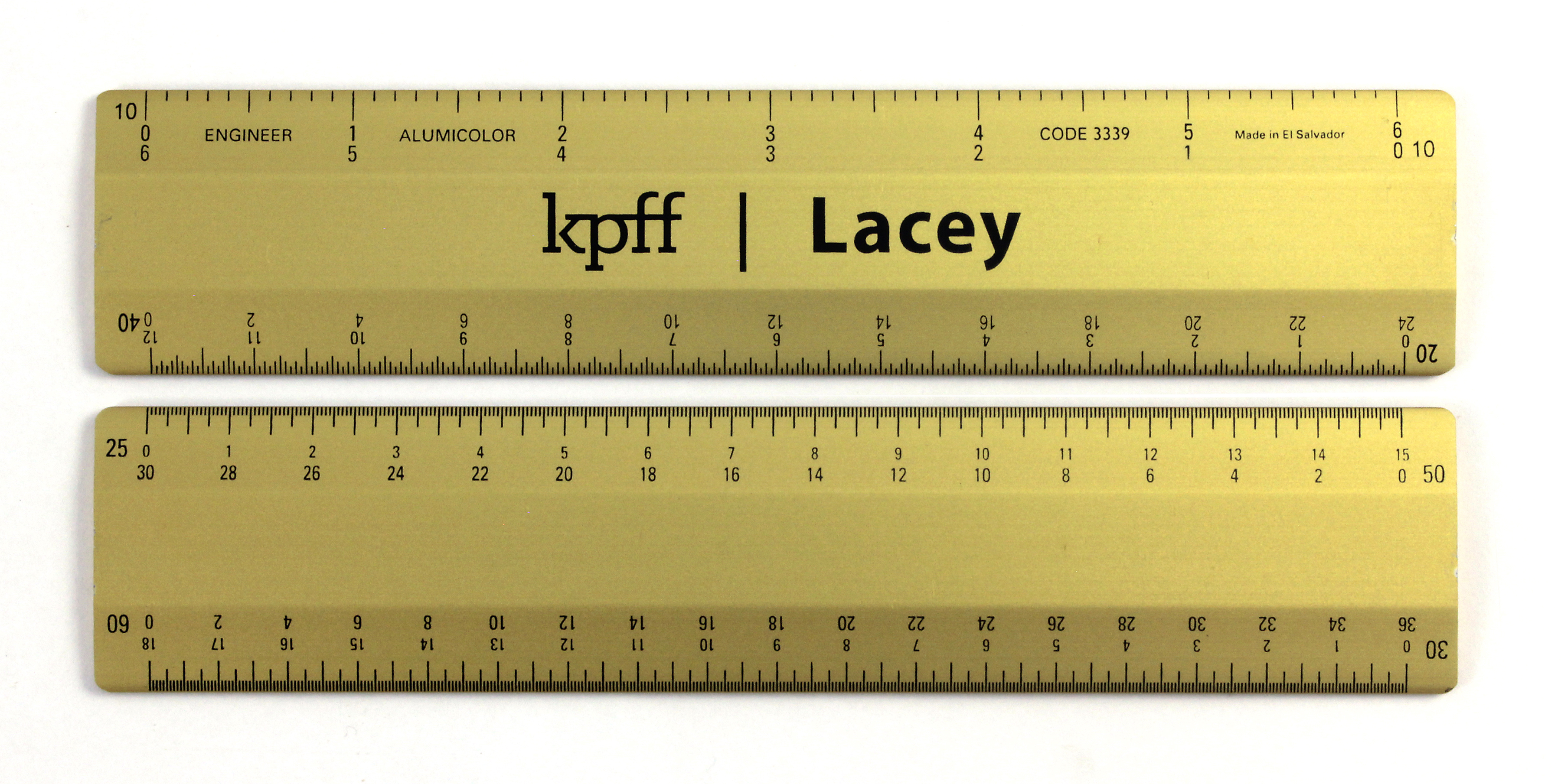 6" 4-Bevel Double-Calibration Engineer Scale 10