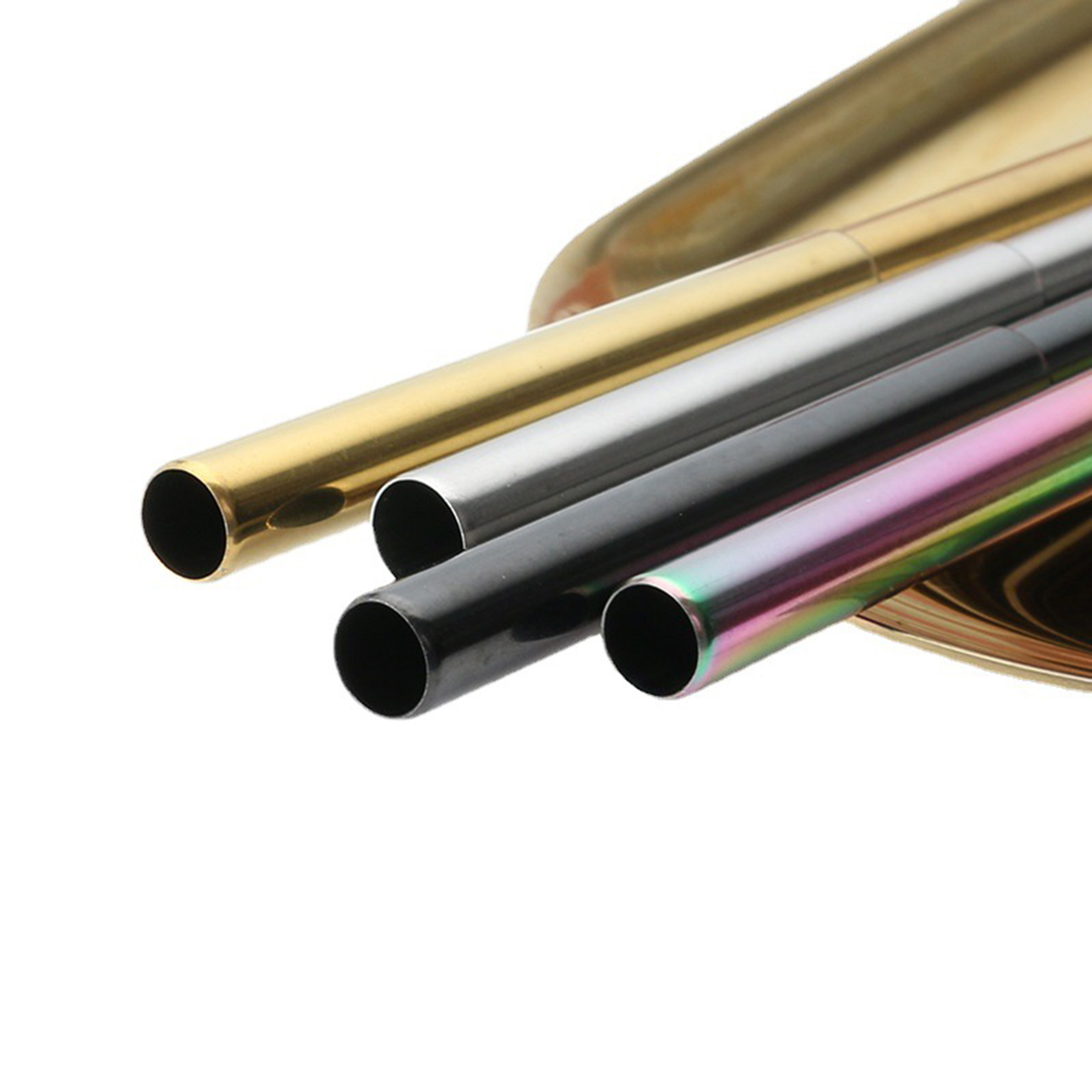 Telescopic Stainless Steel Drinking Straw with Tube Case 2