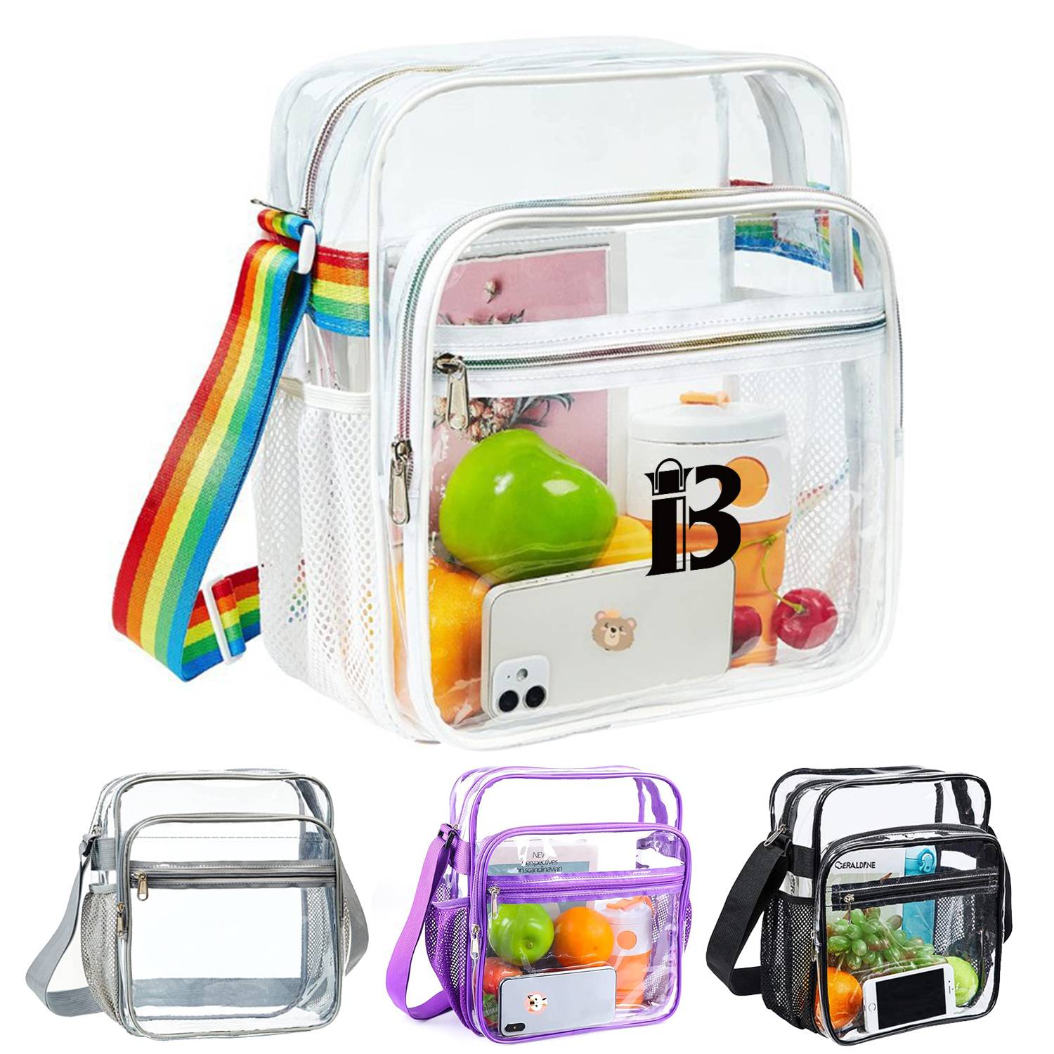 PVC Clear Crossbody Messenger Shoulder Bag 6
