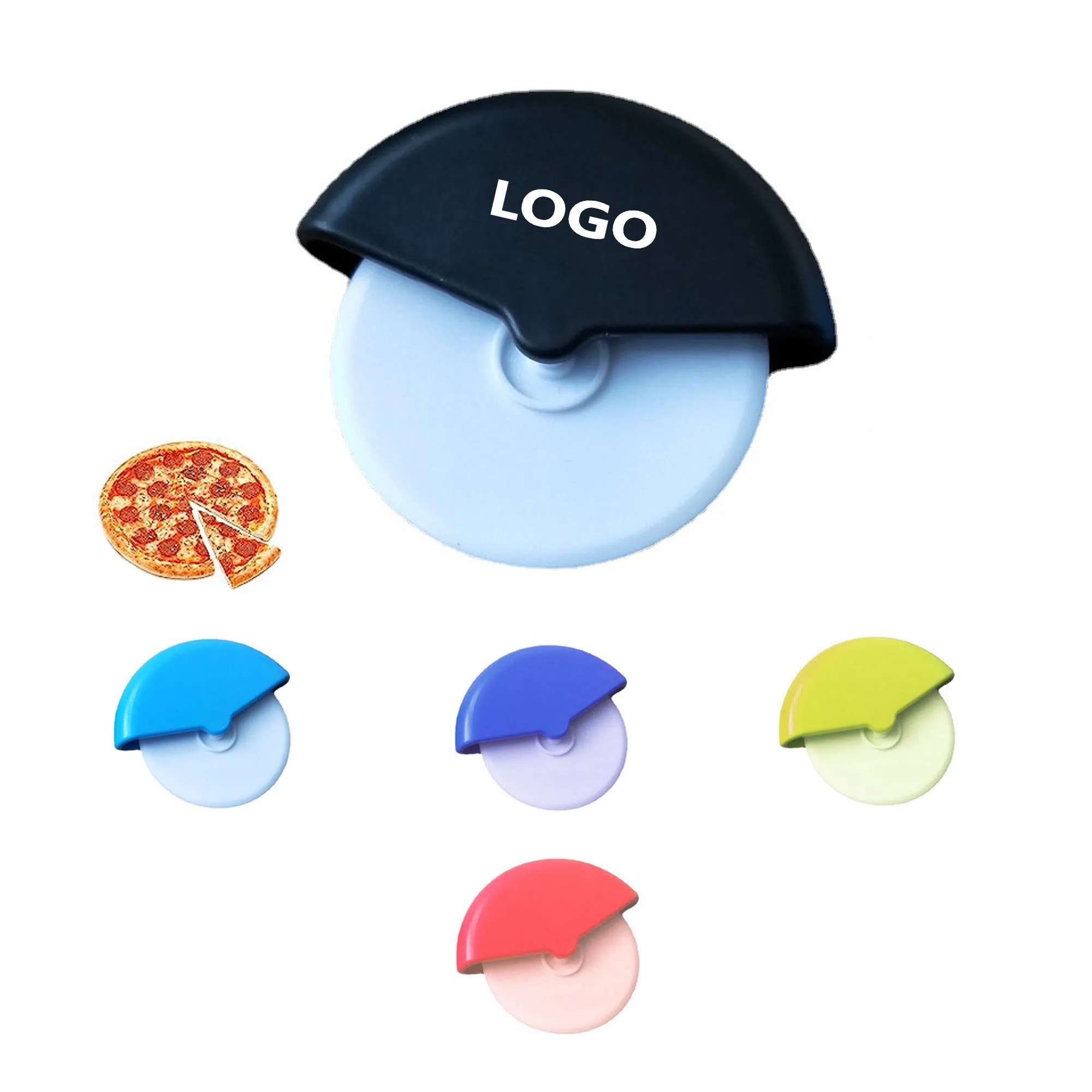 Round Roller Pizza Knife With Cover 3