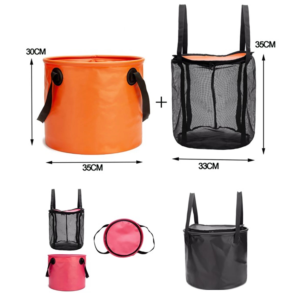 Collapsible Fishing Bucket With Handle 2