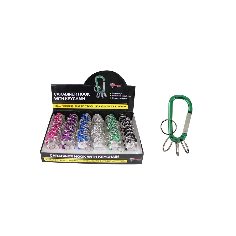 Carabiners with Keychain Rings Assorted 2