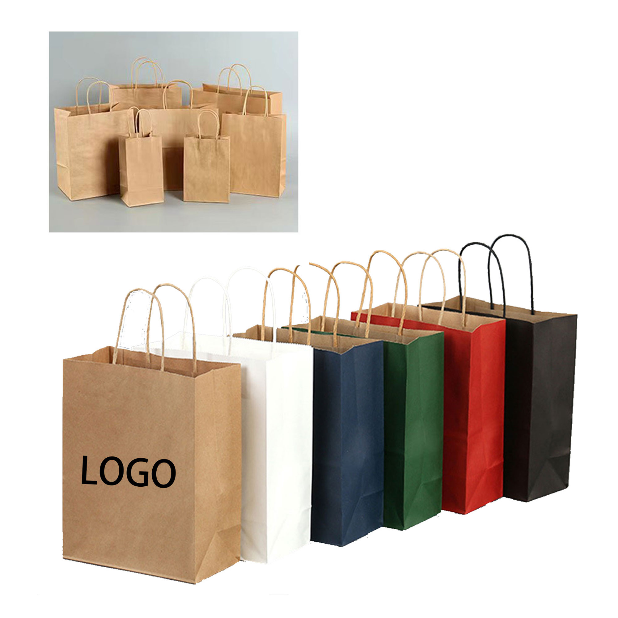 Disposable Kraft Paper Bag 2
